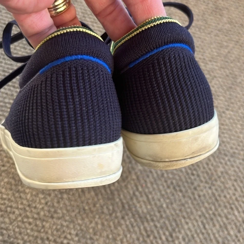 Rothy’s Lace Up Sneakers Blue Size 8